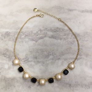 Gold/white/black necklace